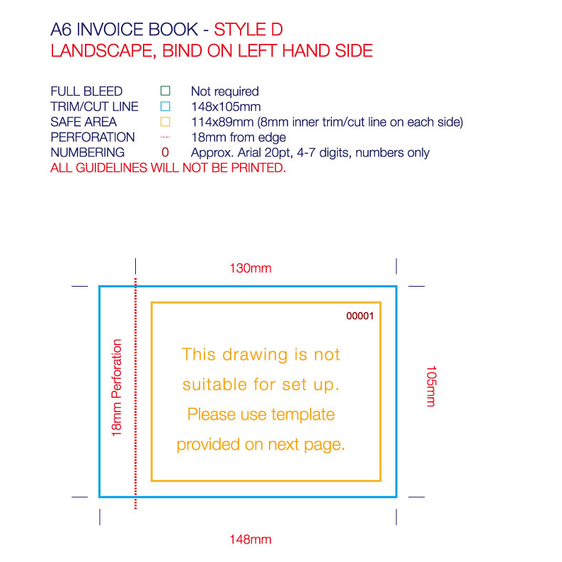 Invoice / Docket Books - A6/DL size