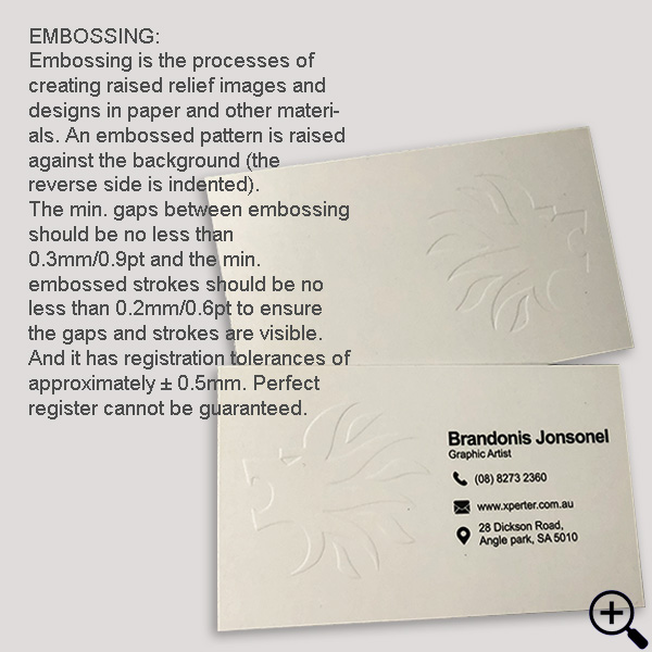 Paper - Foil / Emboss Only Stickers